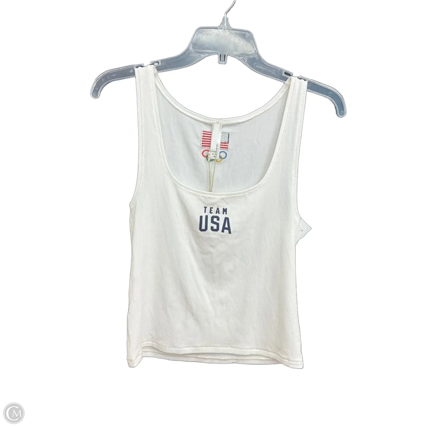 Top Sleeveless By Skims In White, Size: 2x