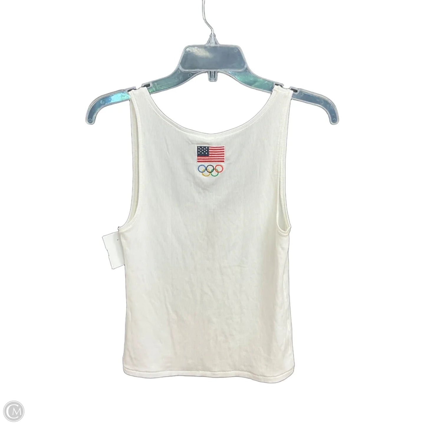 Top Sleeveless By Skims In White, Size: 2x