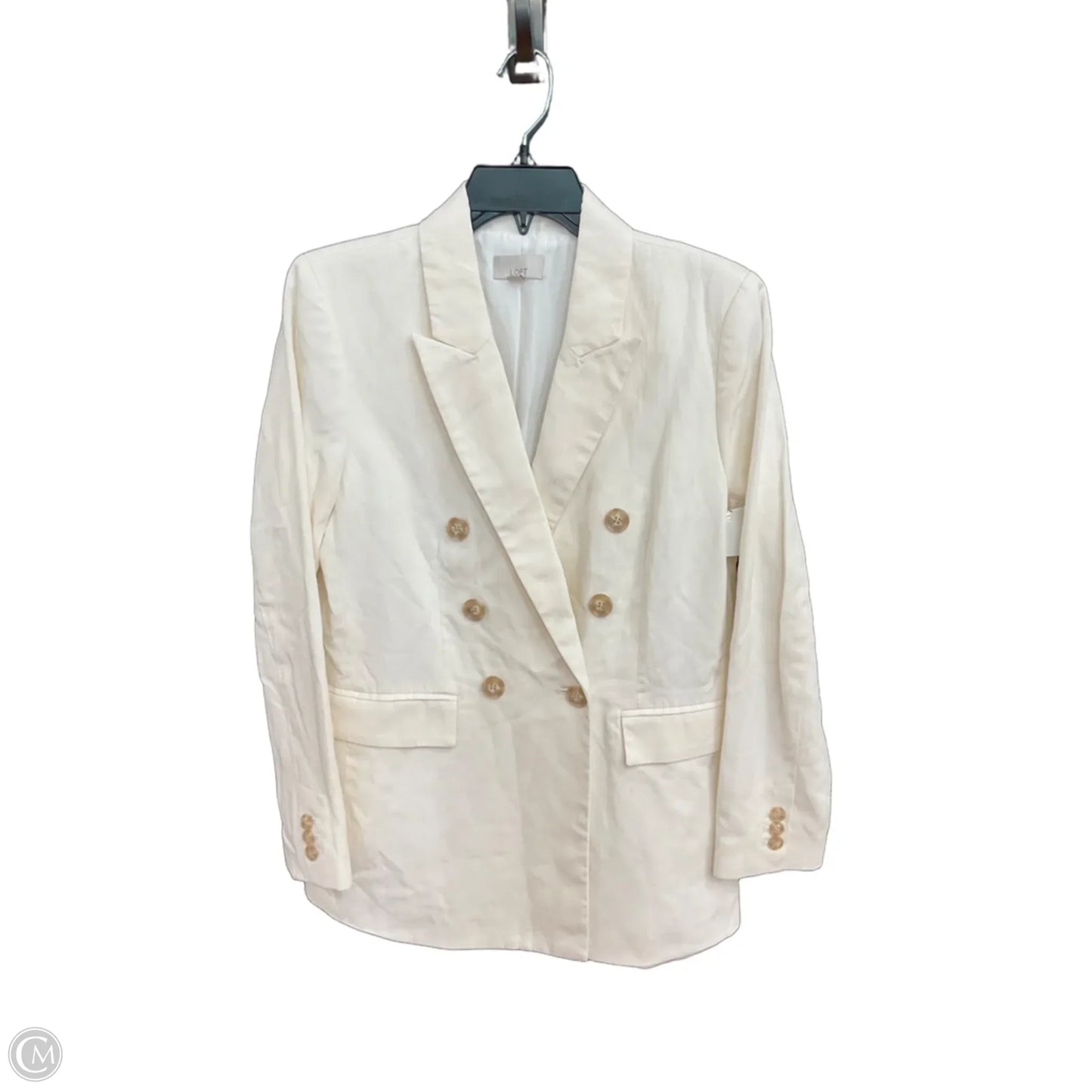 Blazer By Loft In Cream, Size: M