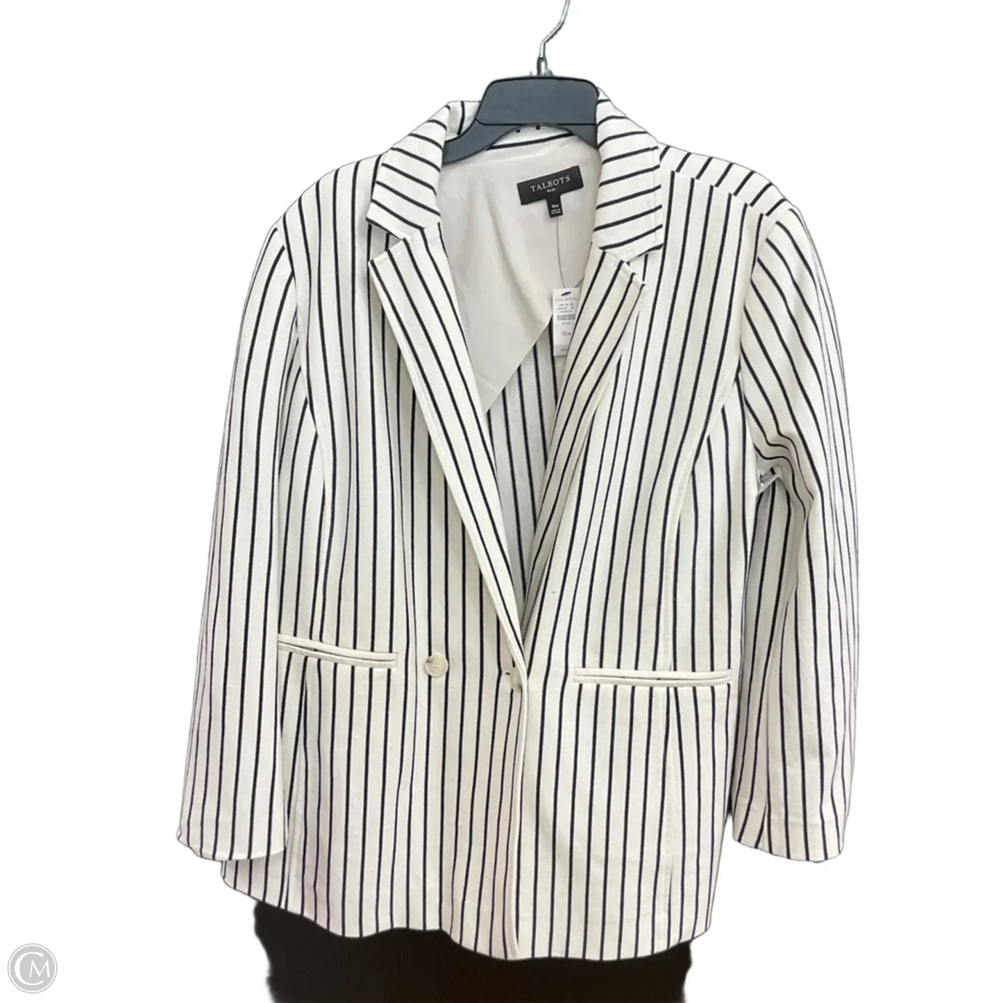 Blazer By Talbots In Cream, Size: Xl