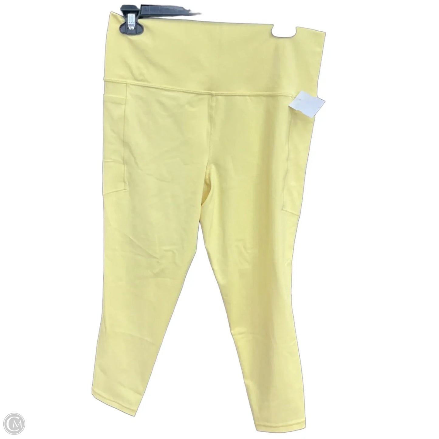 Athletic Leggings By Athleta In Yellow, Size: L
