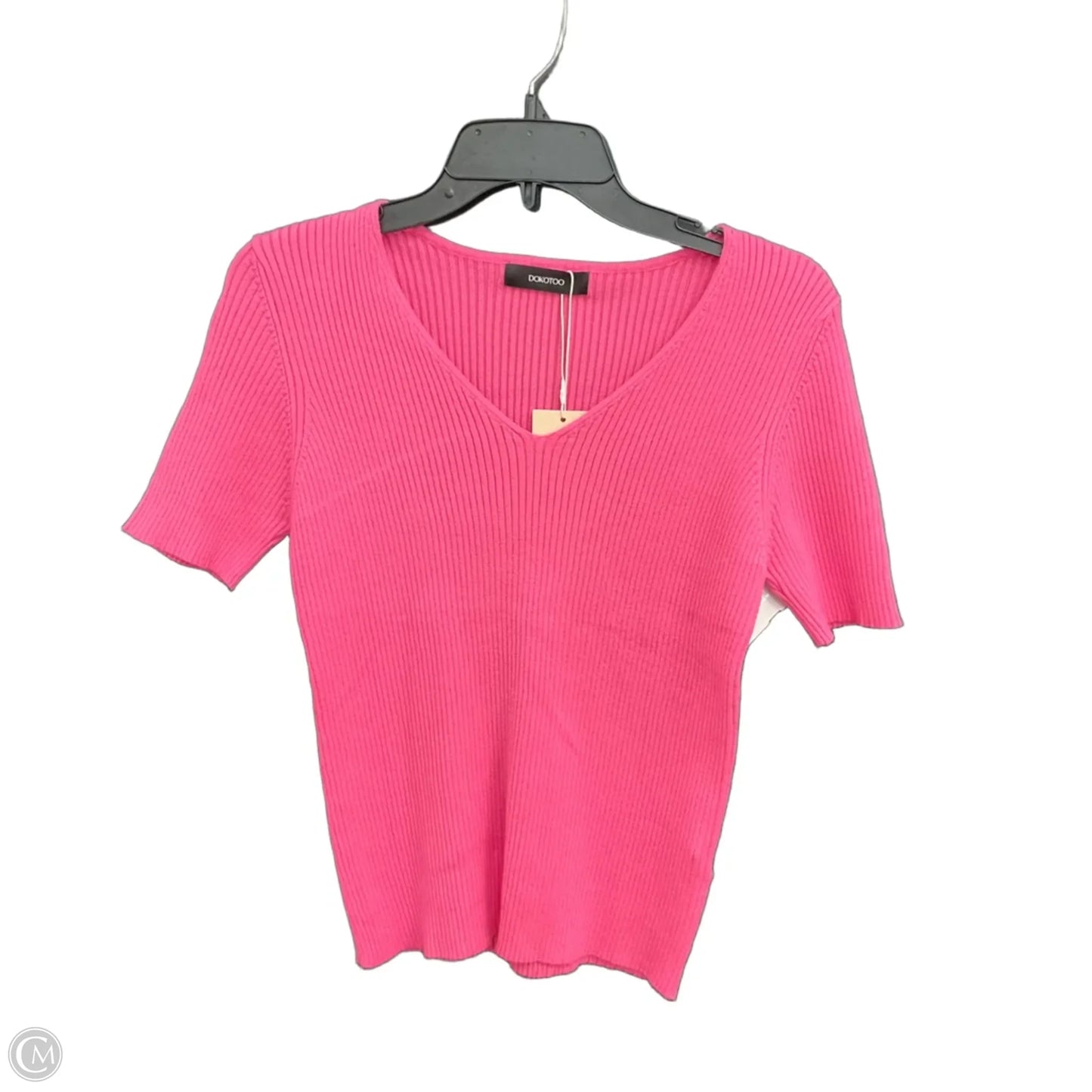 Top Short Sleeve By Dokotoo In Pink, Size: L