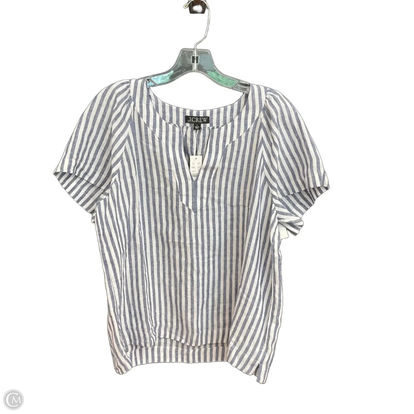Top Short Sleeve By J. Crew In Striped Pattern, Size: S