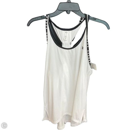 Athletic Tank Top By Under Armour In White, Size: S