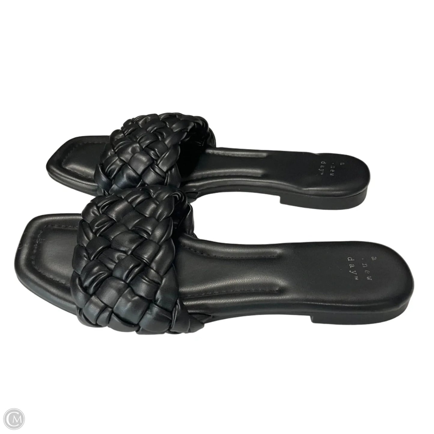 Sandals Flats By A New Day In Black, Size: 8