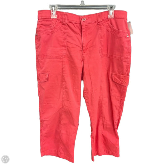 Pants Cropped By Gloria Vanderbilt In Pink, Size: 14