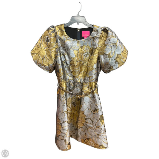 Dress Designer By Lilly Pulitzer In Gold, Size: 12