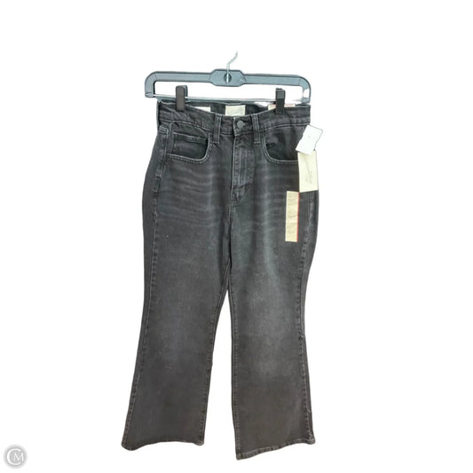 Jeans Straight By Universal Thread In Black Denim, Size: 4