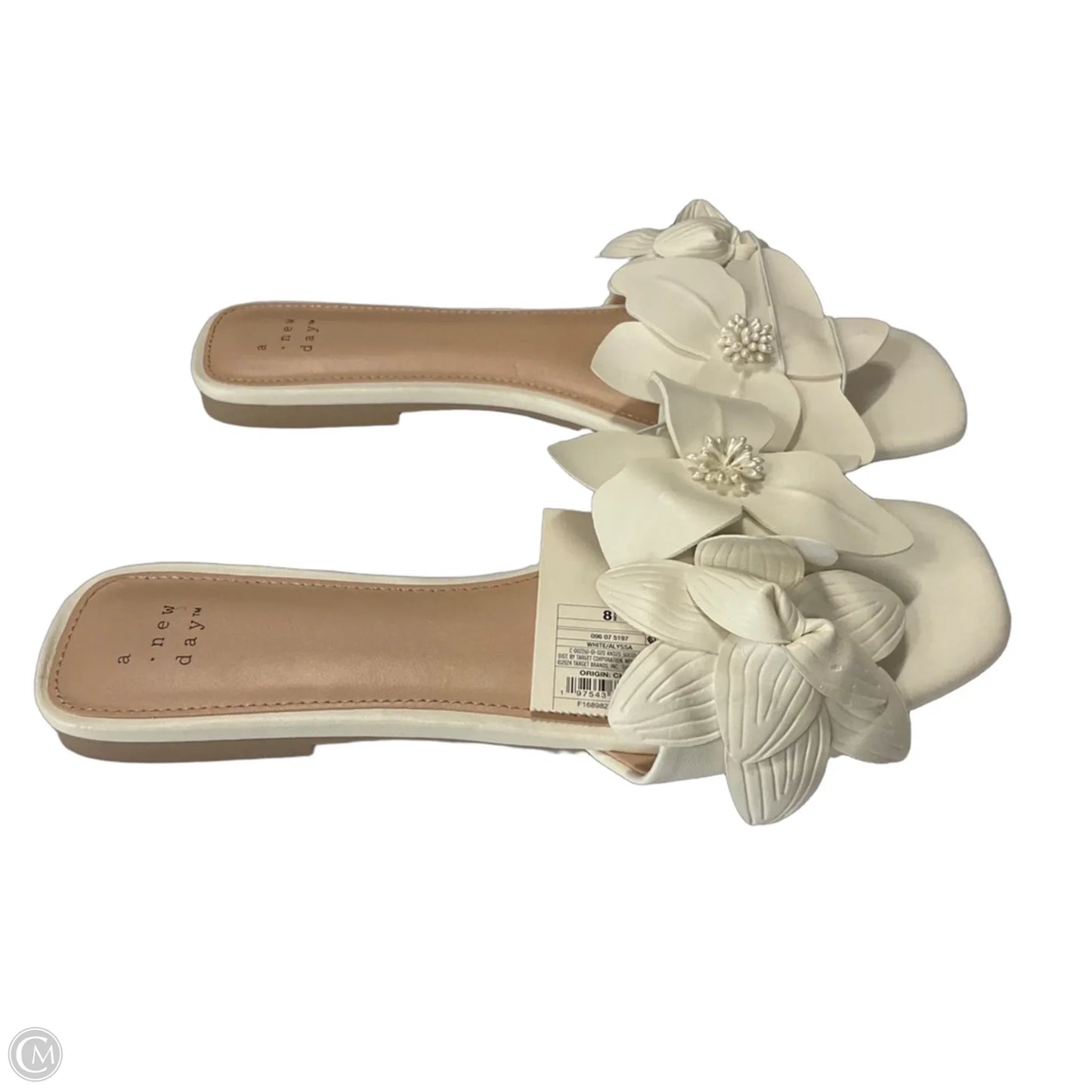 Sandals Flats By A New Day In White, Size: 8.5