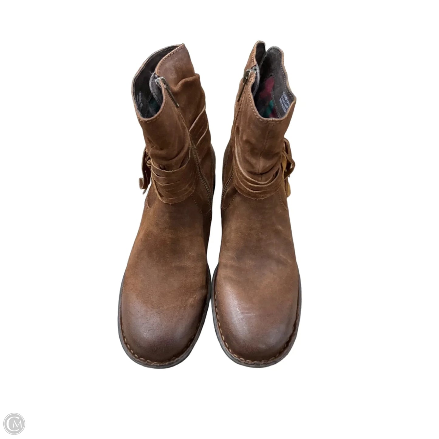 Boots Ankle Flats By Born In Brown, Size: 8