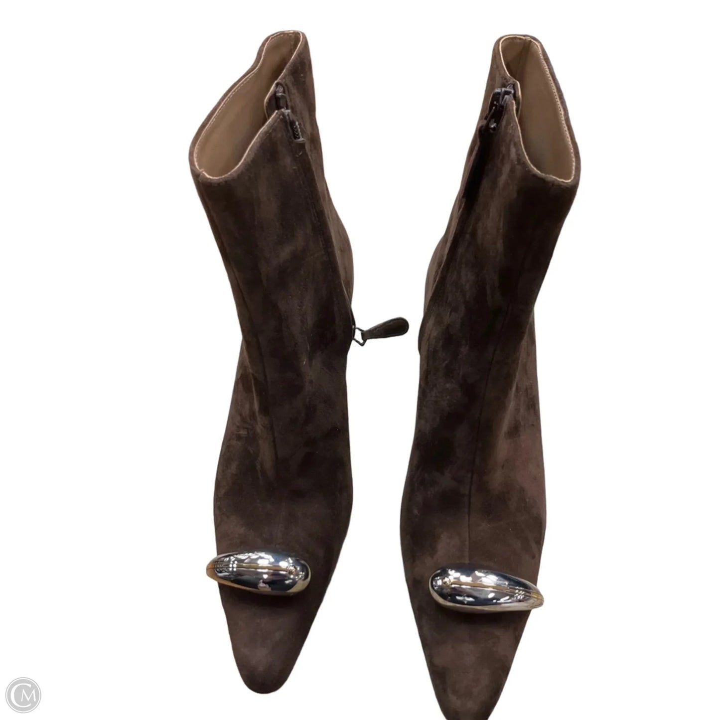 Boots Designer By Tory Burch In Brown, Size: 9