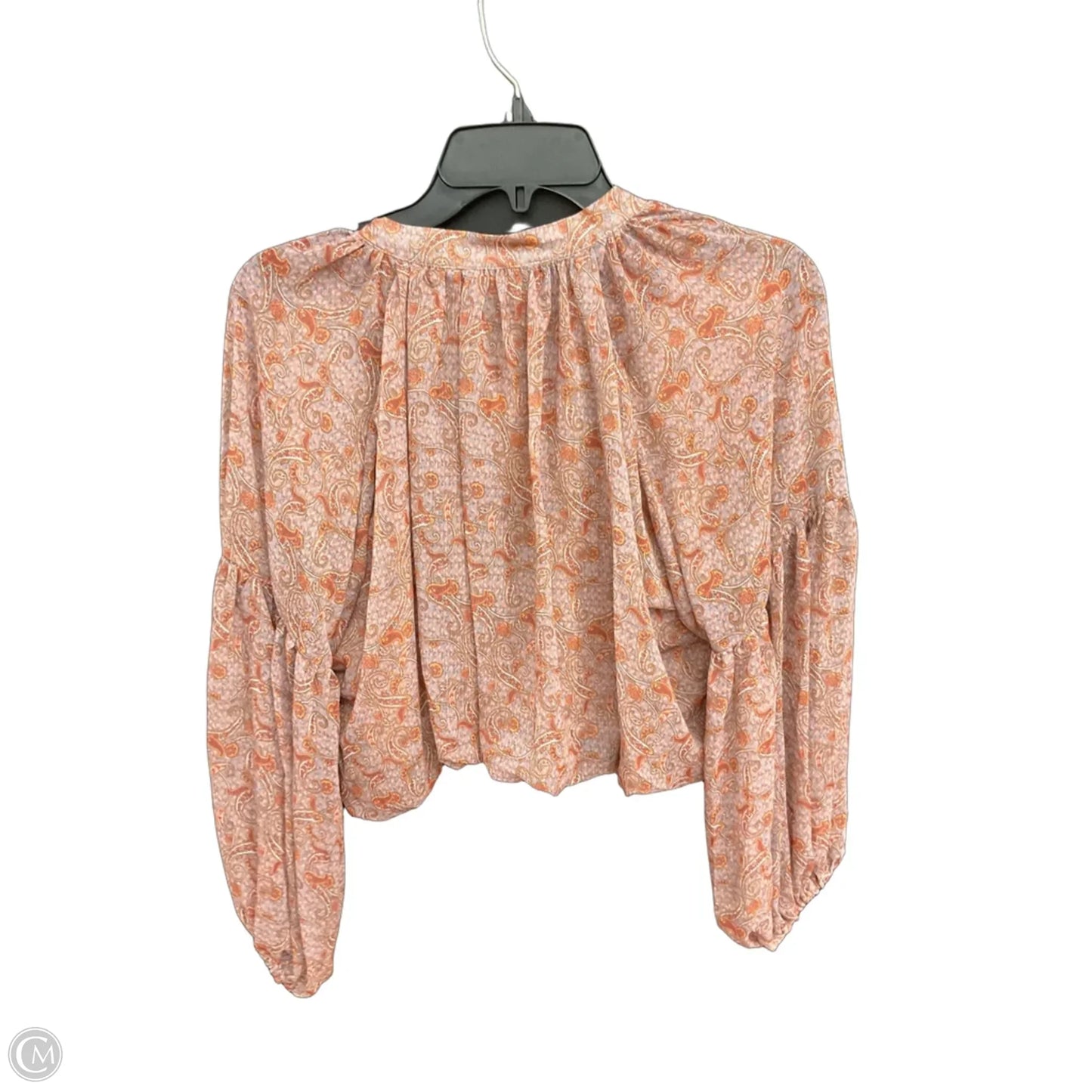Top Long Sleeve By Clothes Mentor In Brown, Size: S