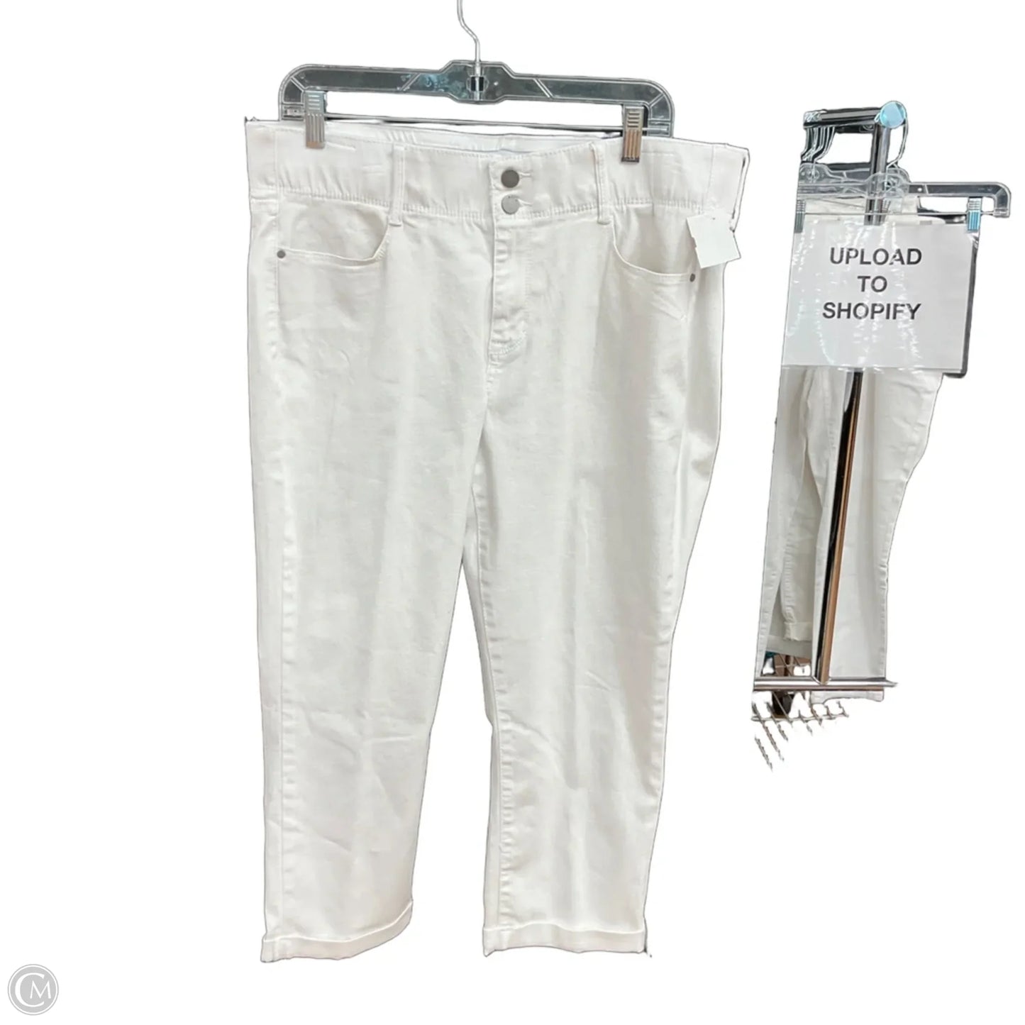 Pants Cropped By Apt 9 In White, Size: 16