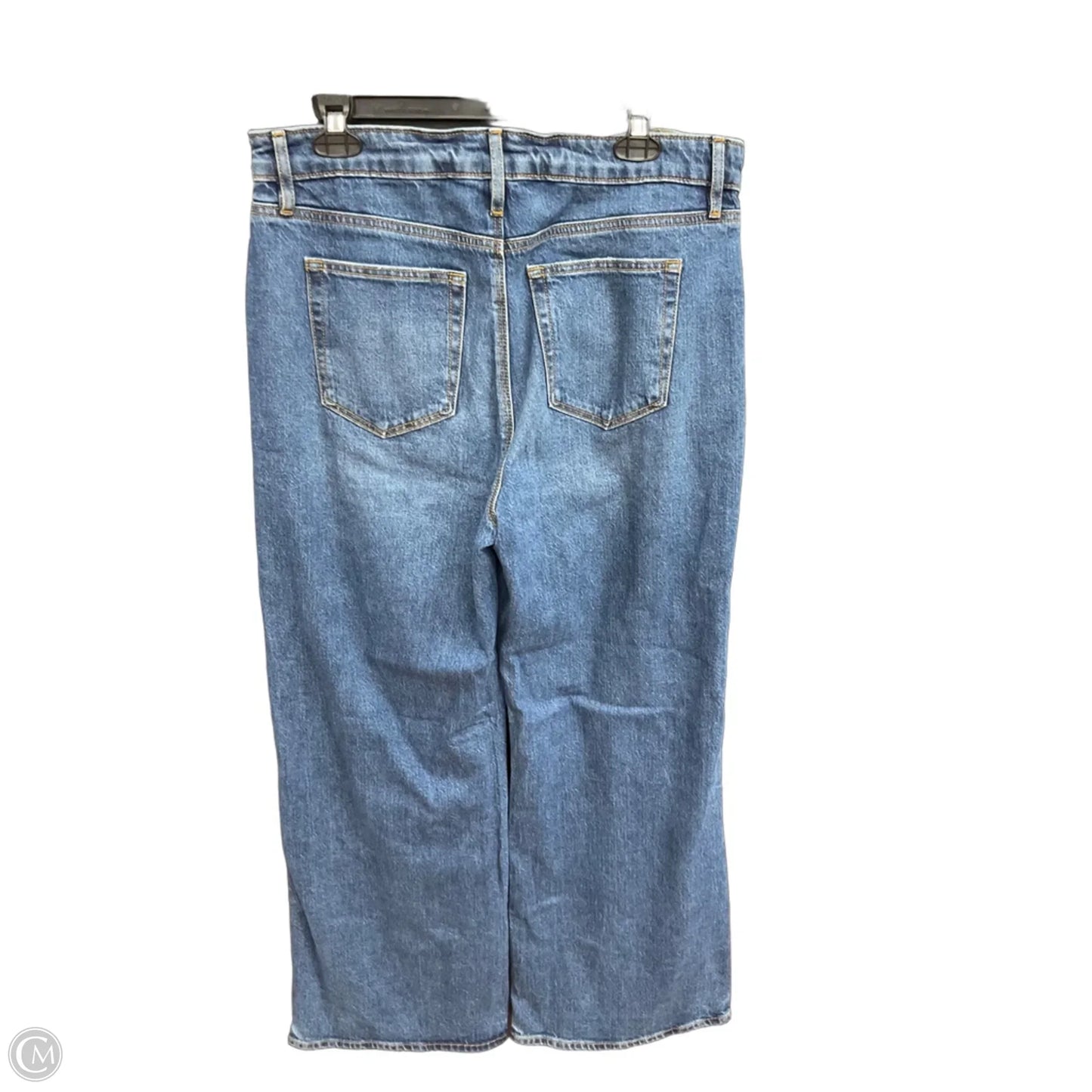 Jeans Wide Leg By Loft In Blue Denim, Size: 10