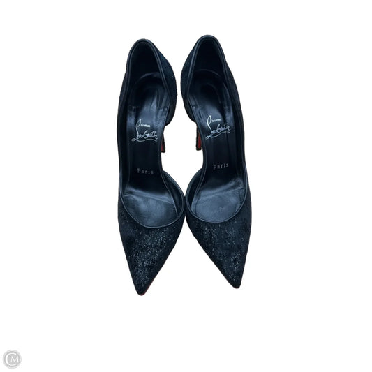 Shoes Luxury Designer By Christian Louboutin In Black, Size: 8