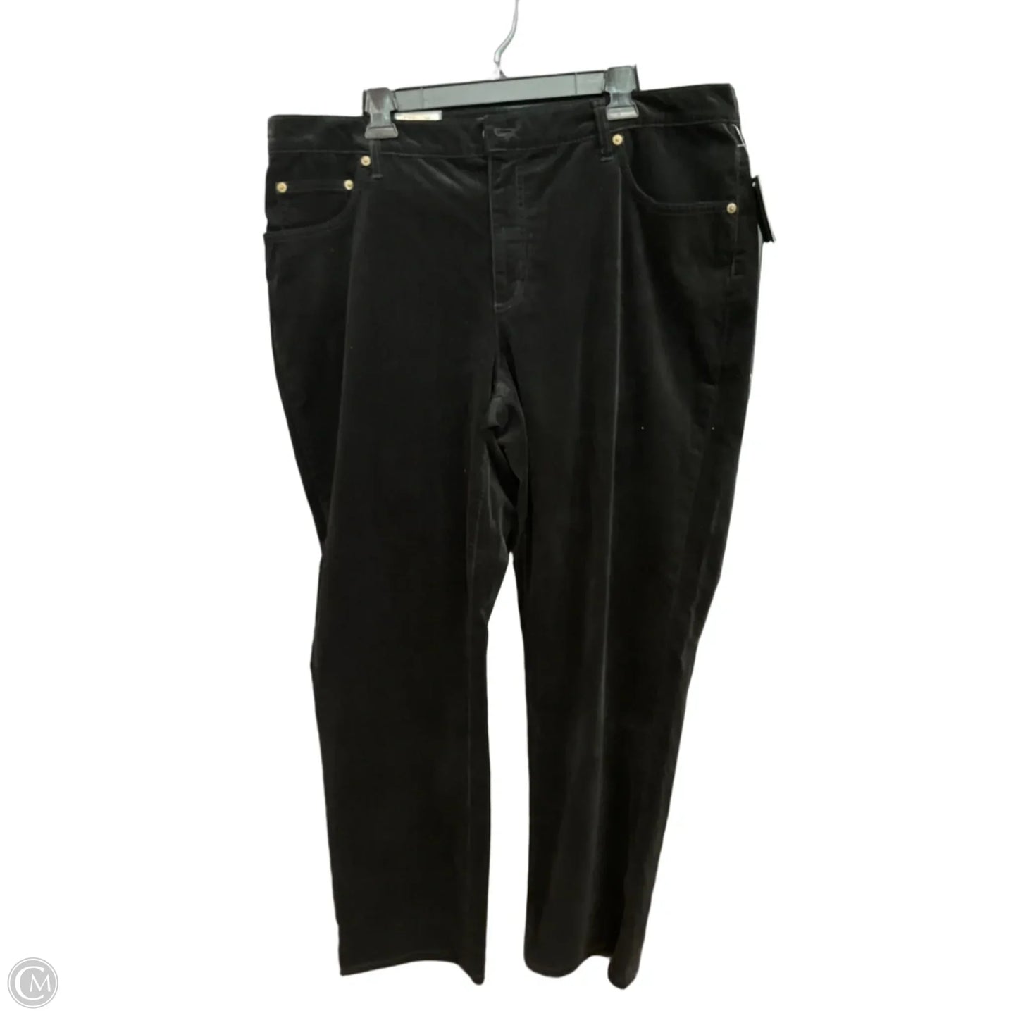 Pants Corduroy By Lauren By Ralph Lauren In Black, Size: 20
