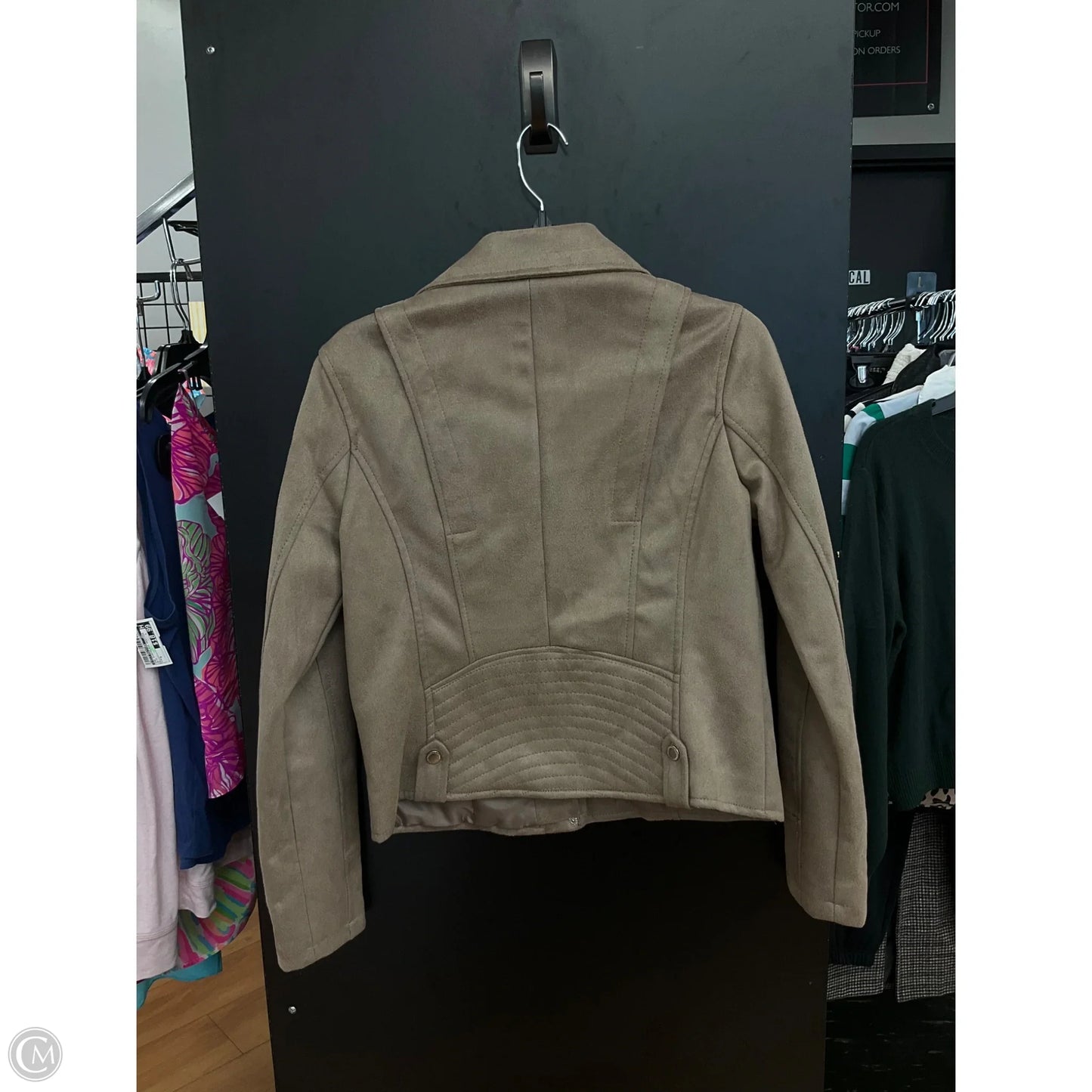 Jacket Faux Fur & Sherpa By Jou Jou In Tan, Size: M
