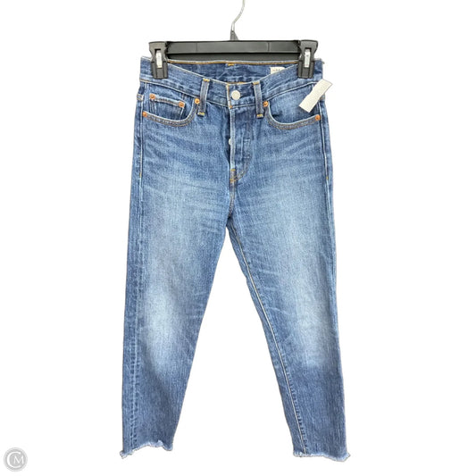 Jeans Straight By Levis In Blue Denim, Size: 2