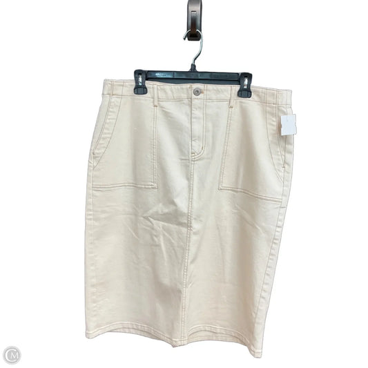 Skirt Midi By J. Jill In Cream, Size: 18