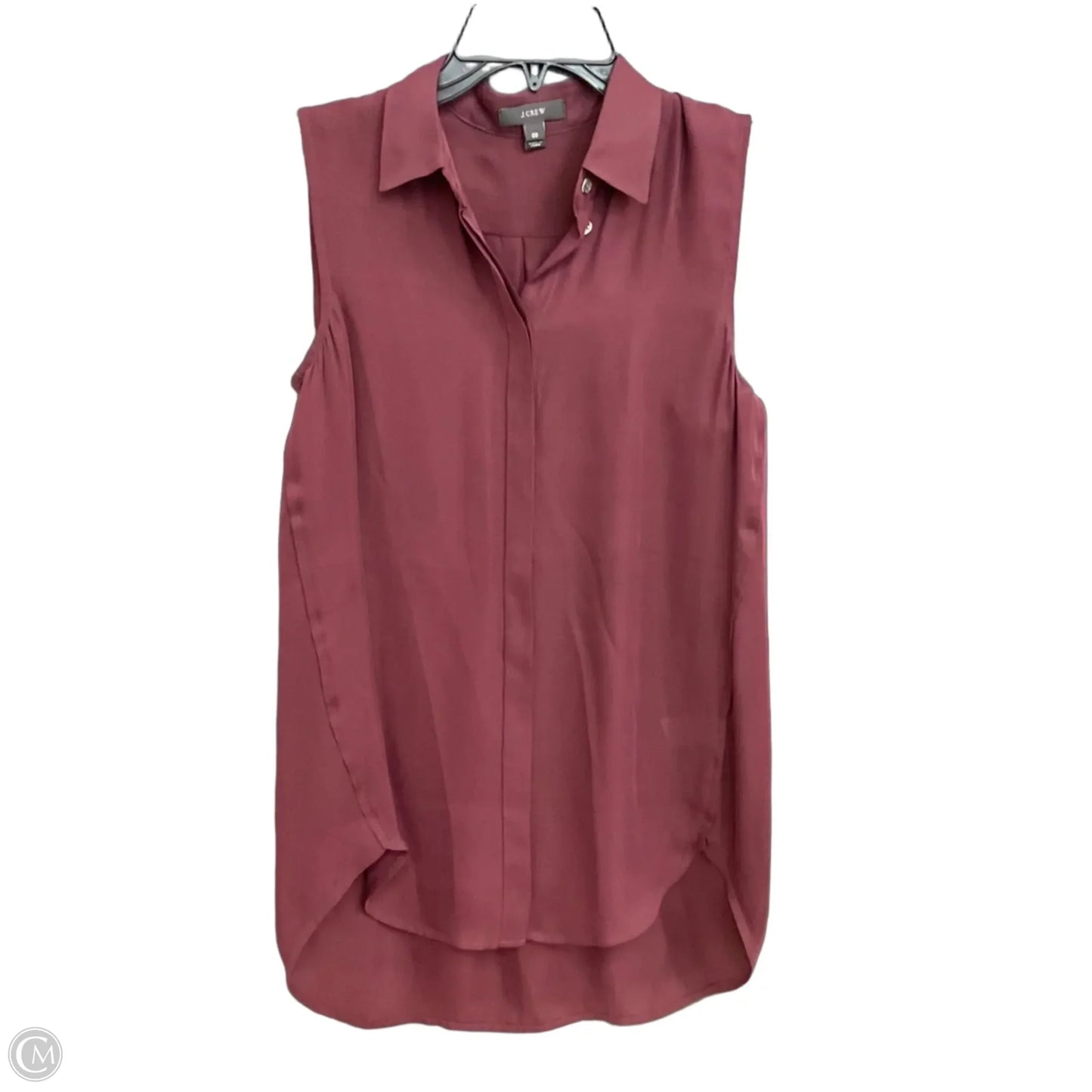 Blouse Sleeveless By J. Crew In Maroon, Size: Xs
