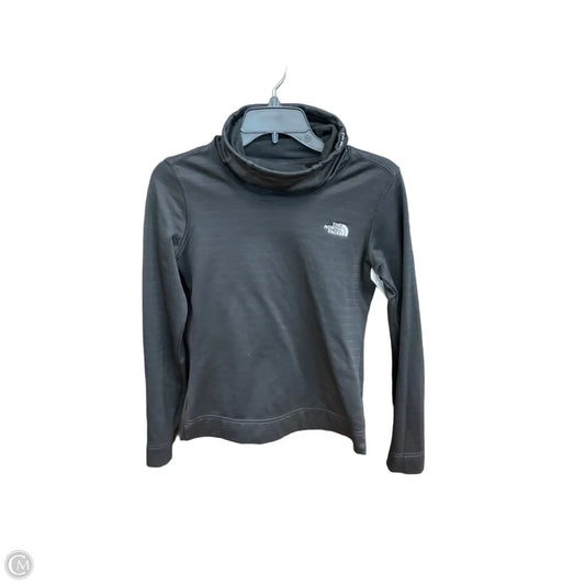 Athletic Top Long Sleeve Collar By The North Face In Black, Size: Xs