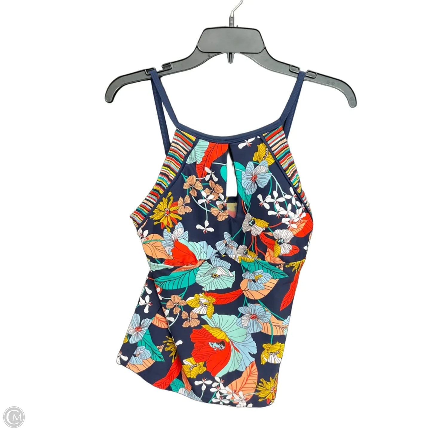 Swimsuit Top By Ellen Tracy In Navy, Size: M