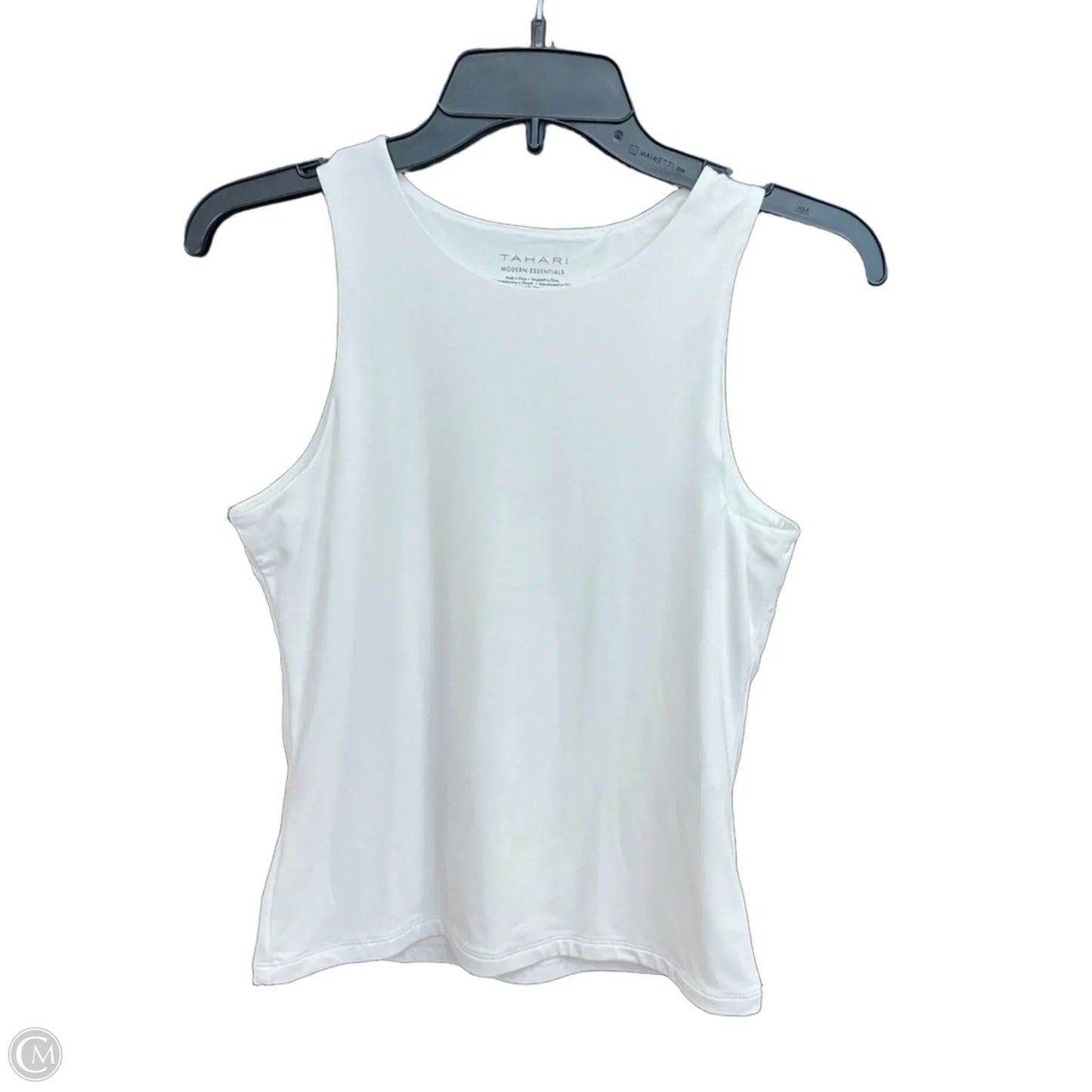 Top Sleeveless By Tahari In White, Size: S