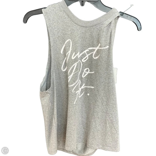 Athletic Tank Top By Nike Apparel In Grey, Size: S