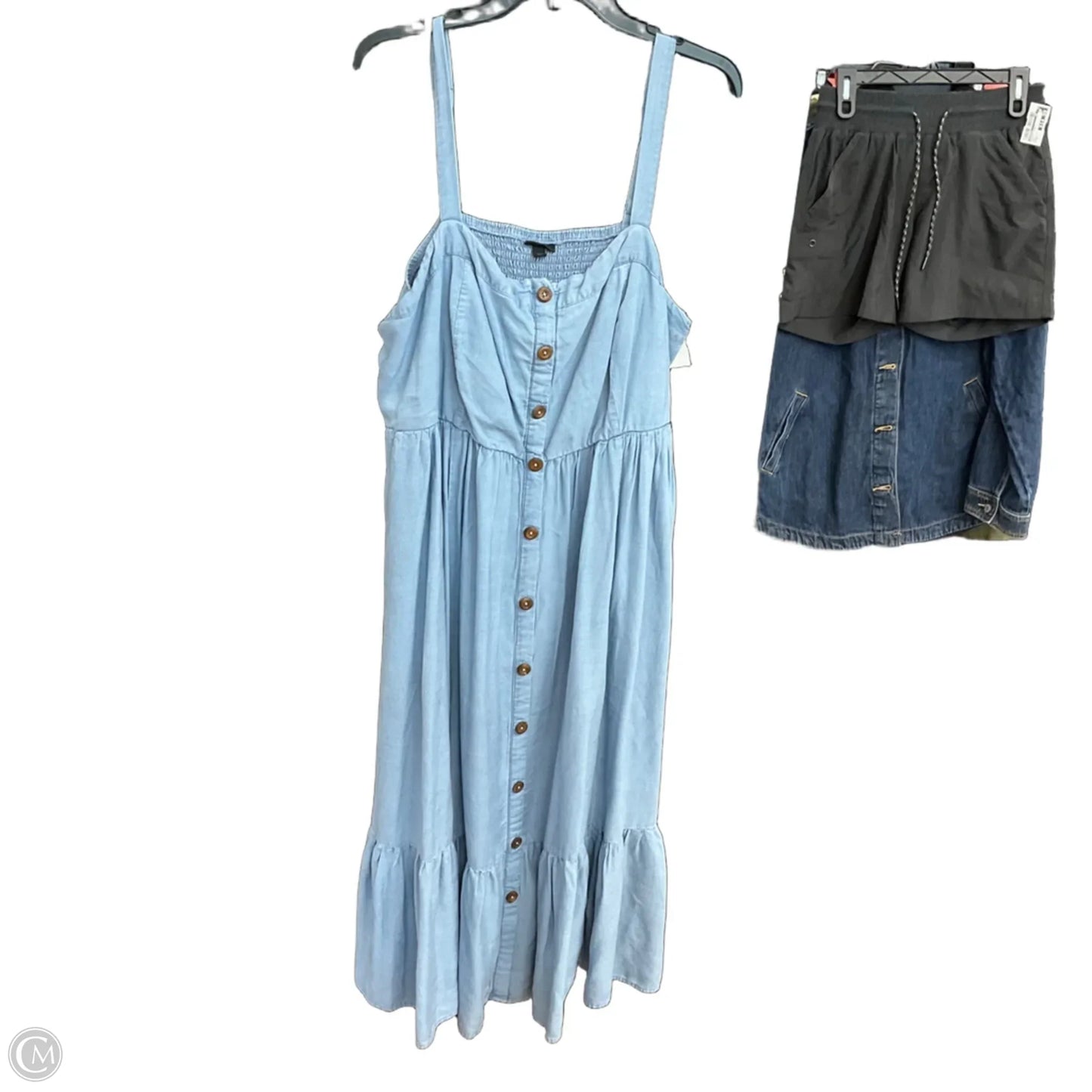 Dress Casual Maxi By Torrid In Blue Denim, Size: 18