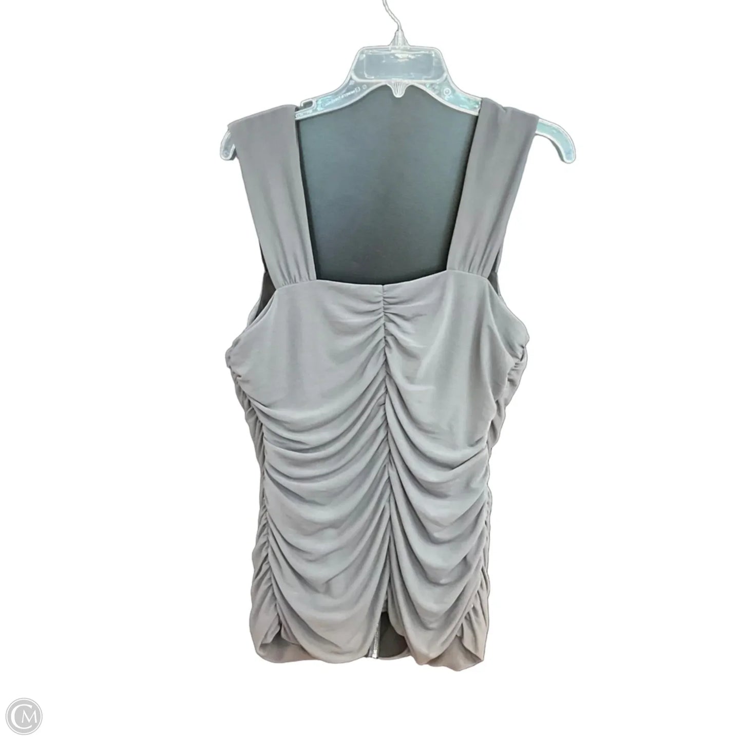 Top Sleeveless By City Chic In Grey, Size: Xs