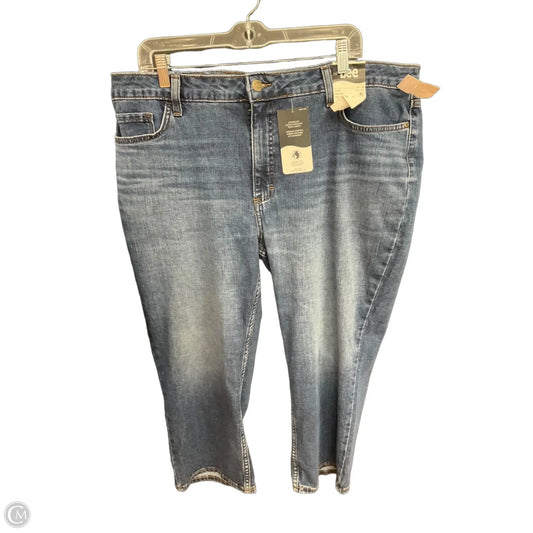 Capris By Lee In Blue Denim, Size: 20