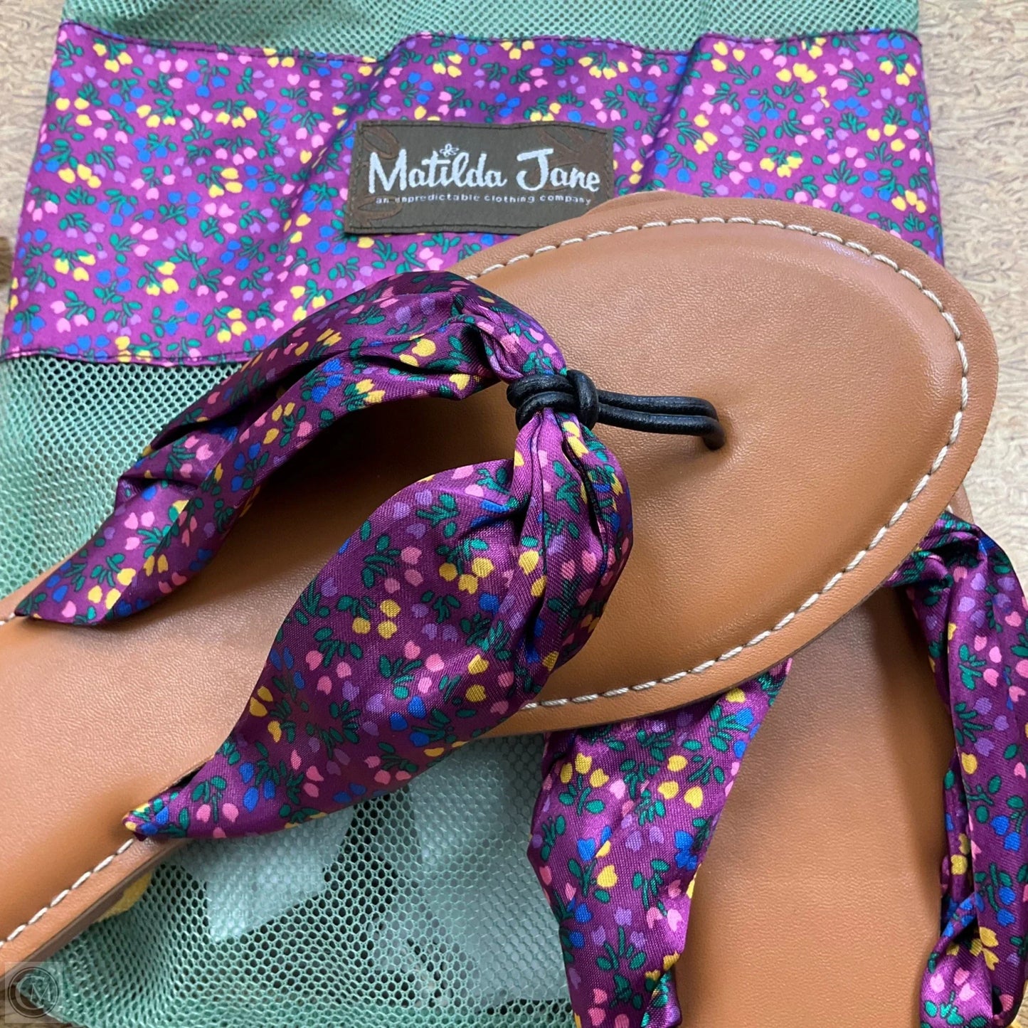 Sandals Flats By Matilda Jane In Purple, Size: 8