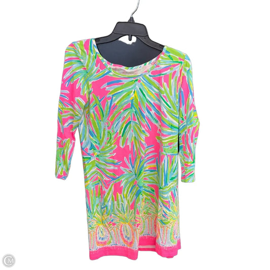 Dress Designer By Lilly Pulitzer In Green & Pink, Size: M