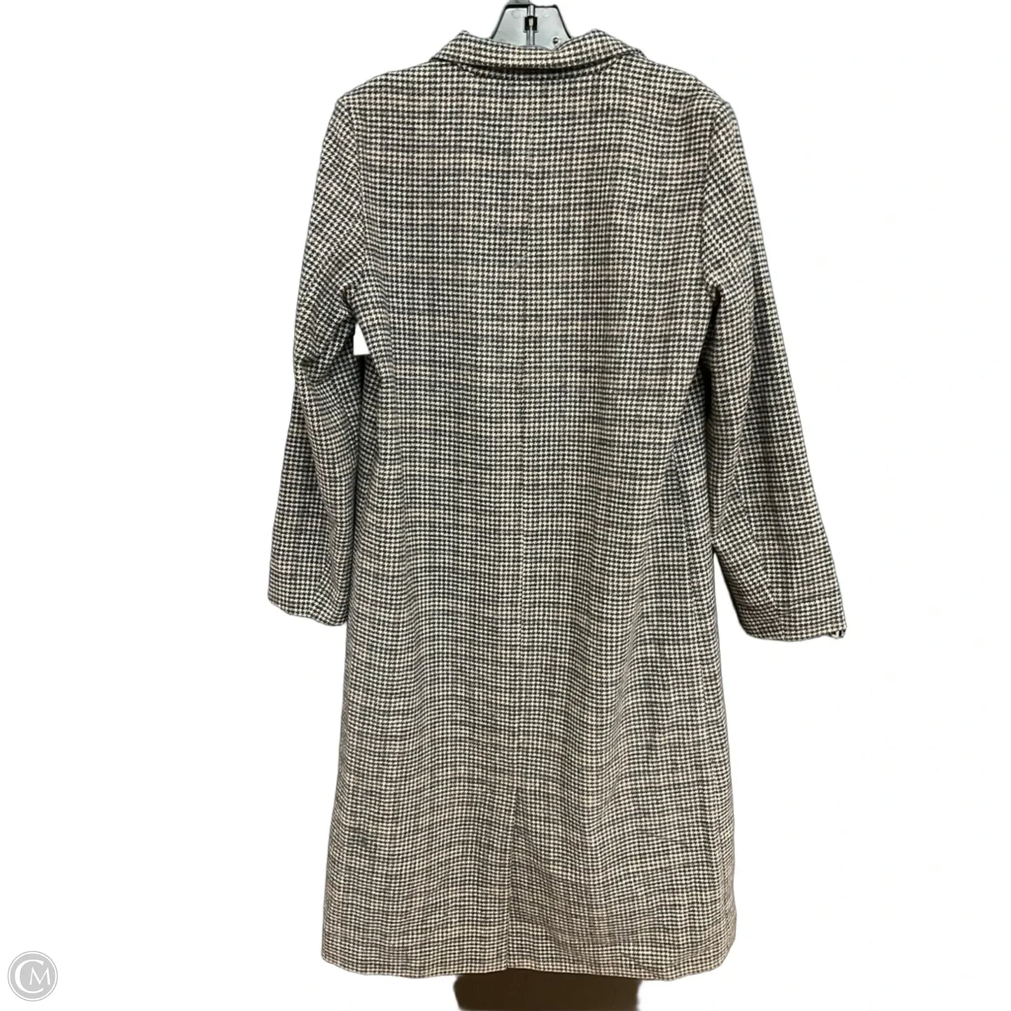 Coat Wool By Evereve In Plaid Pattern, Size: S