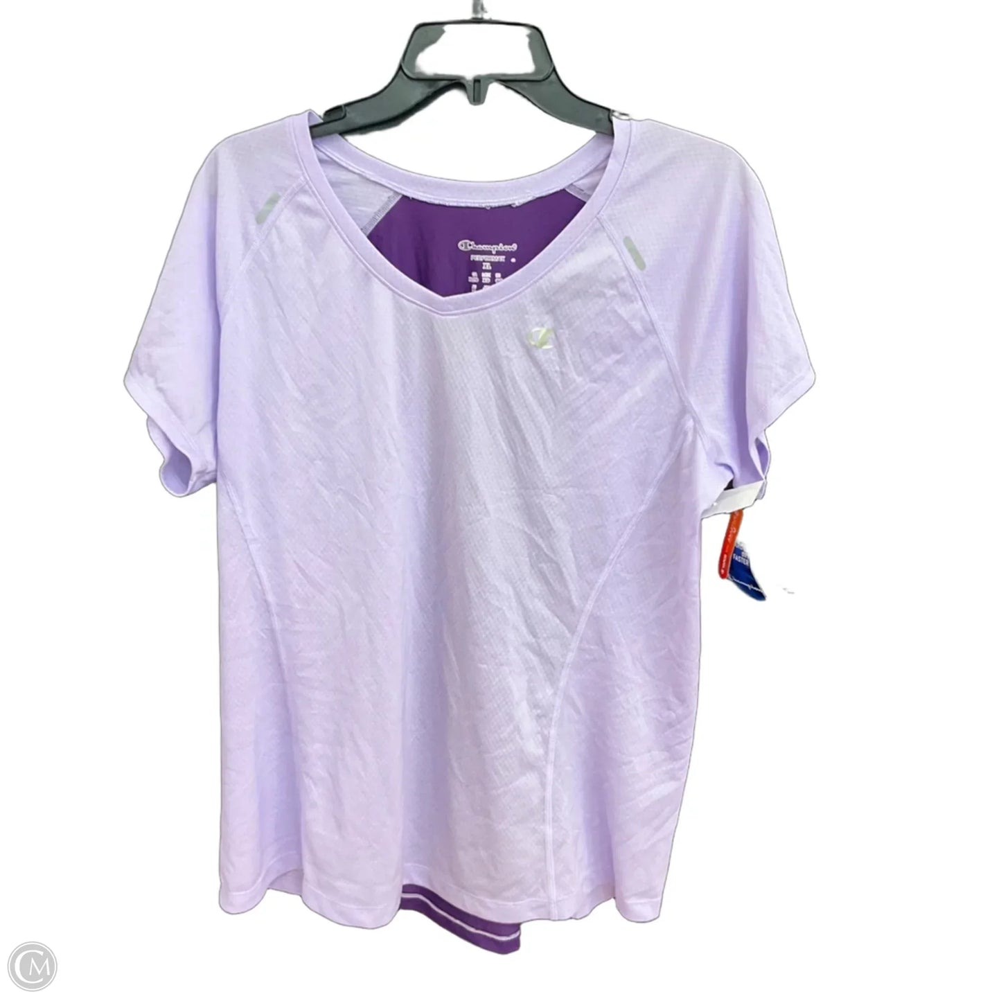 Athletic Top Short Sleeve By Tek Gear In Purple, Size: Xl