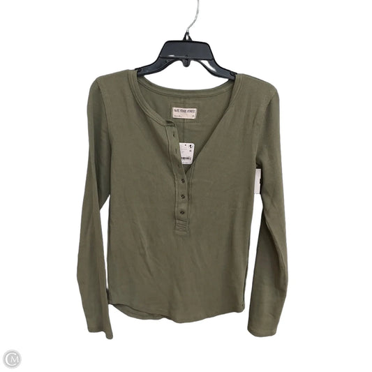 Top Long Sleeve Basic By We The Free In Green, Size: M
