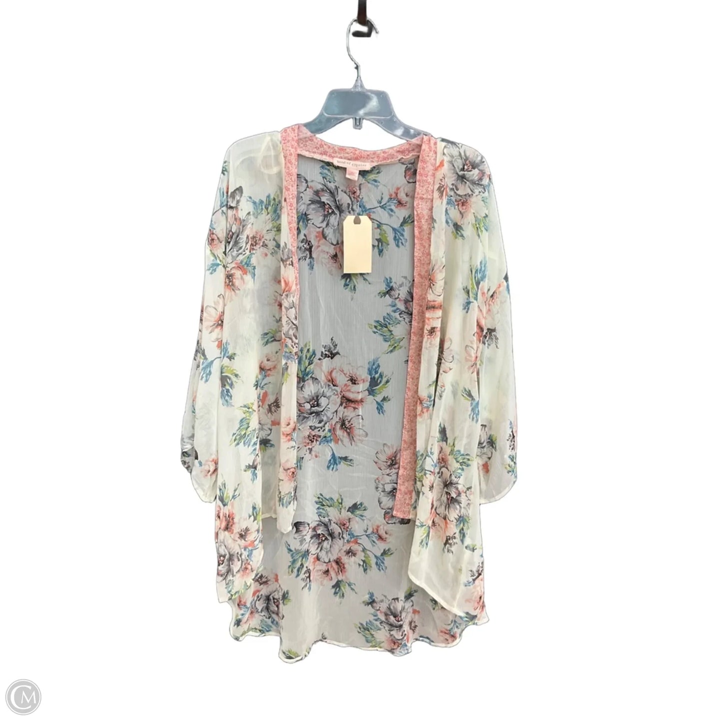 Cardigan By Band Of Gypsies In Floral Print, Size: M