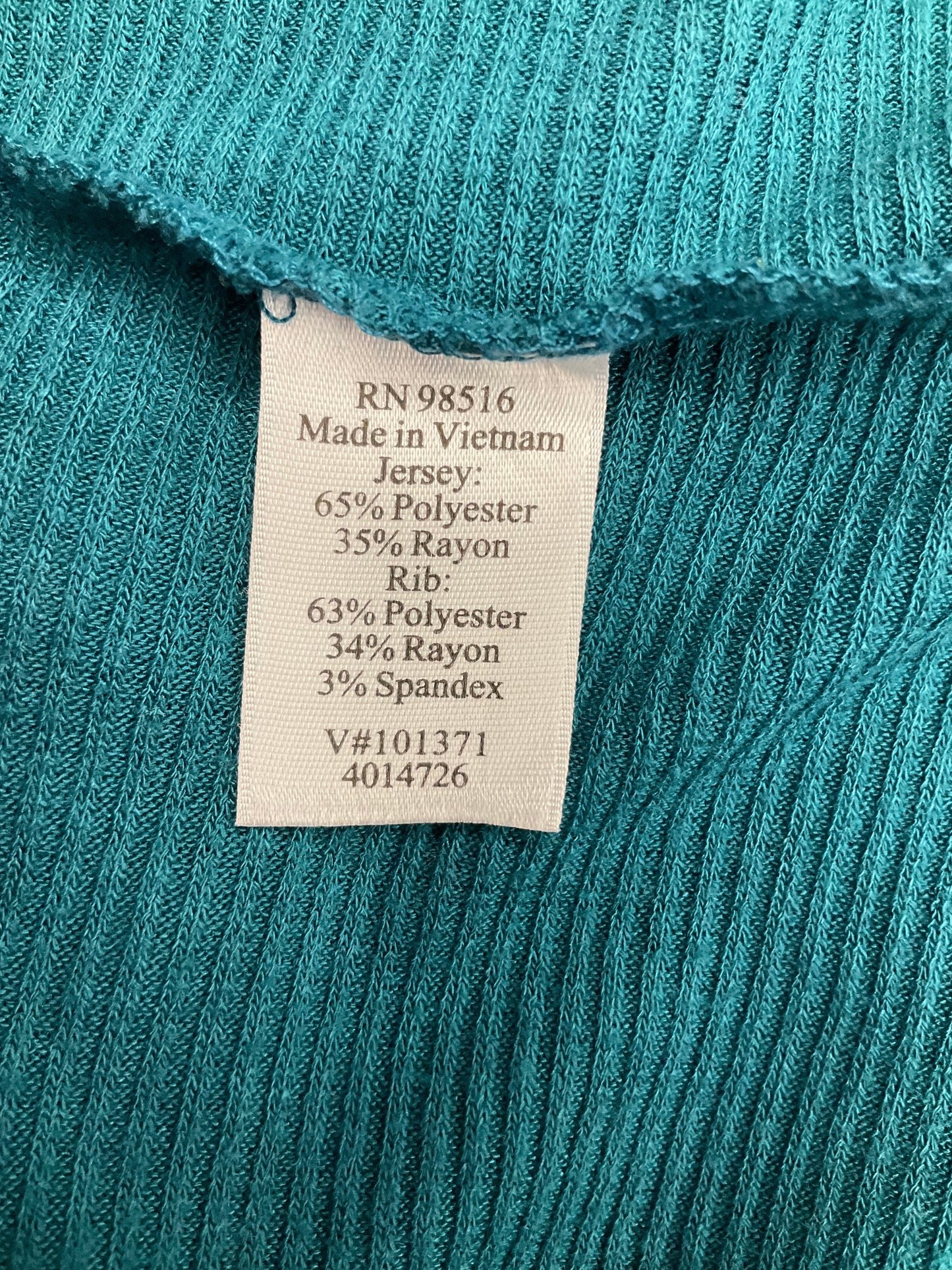 Sweater Cardigan By Coldwater Creek In Teal, Size: Xl