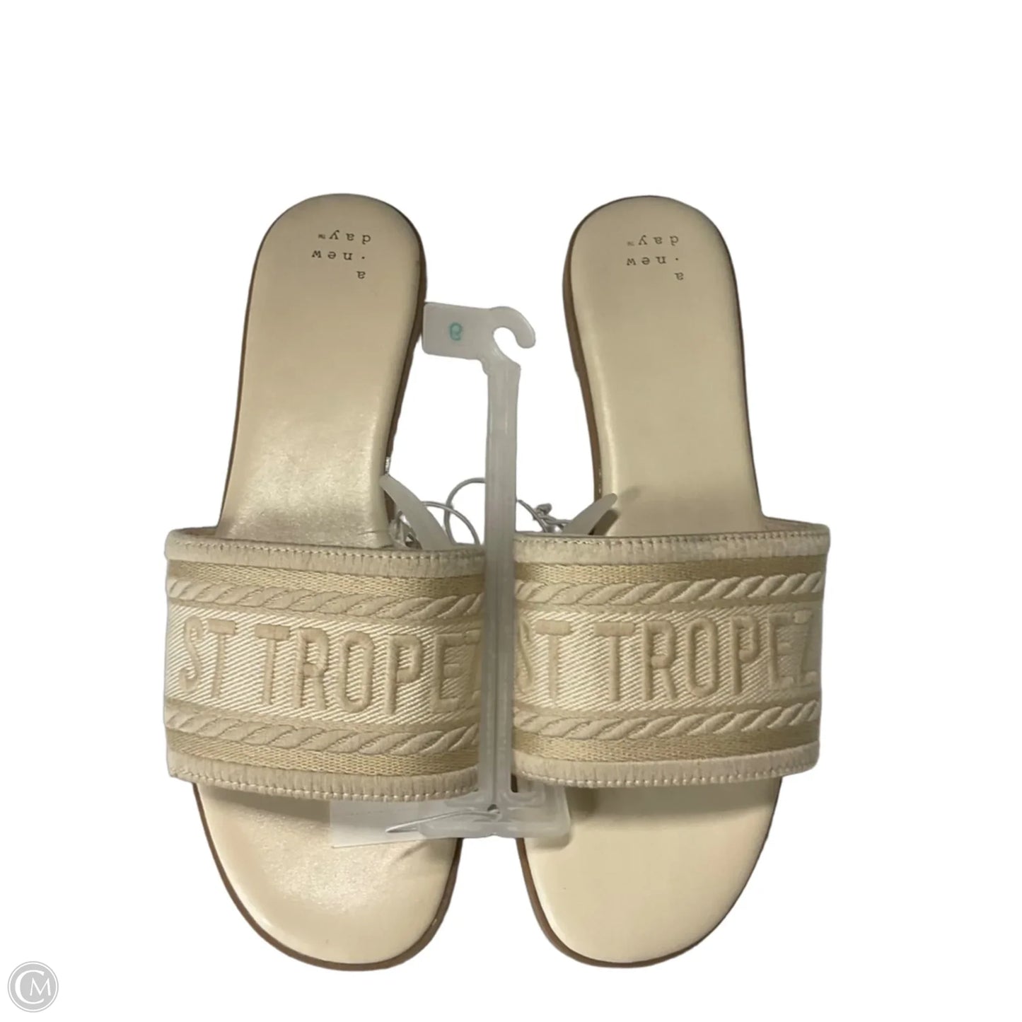 Sandals Flats By A New Day In Cream, Size: 9