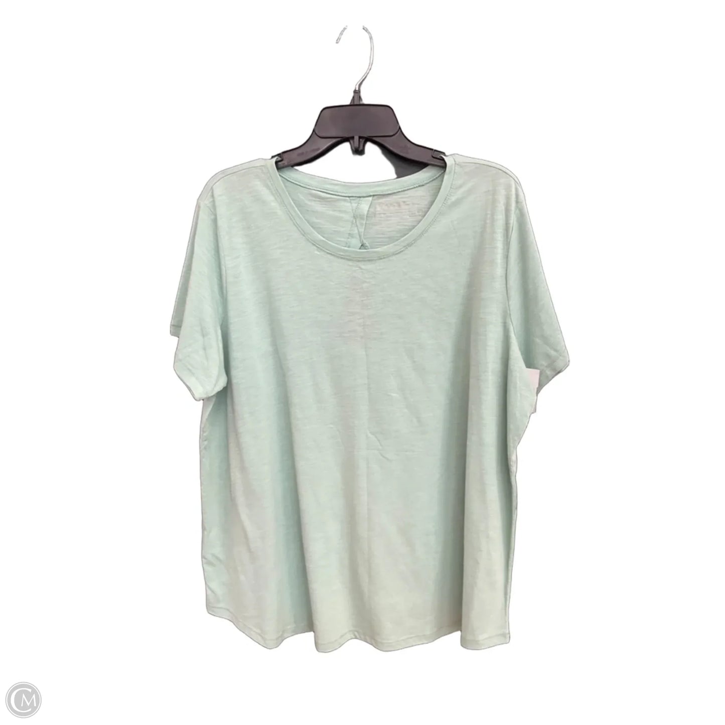 Top Short Sleeve Basic By Eddie Bauer In Green, Size: 2x