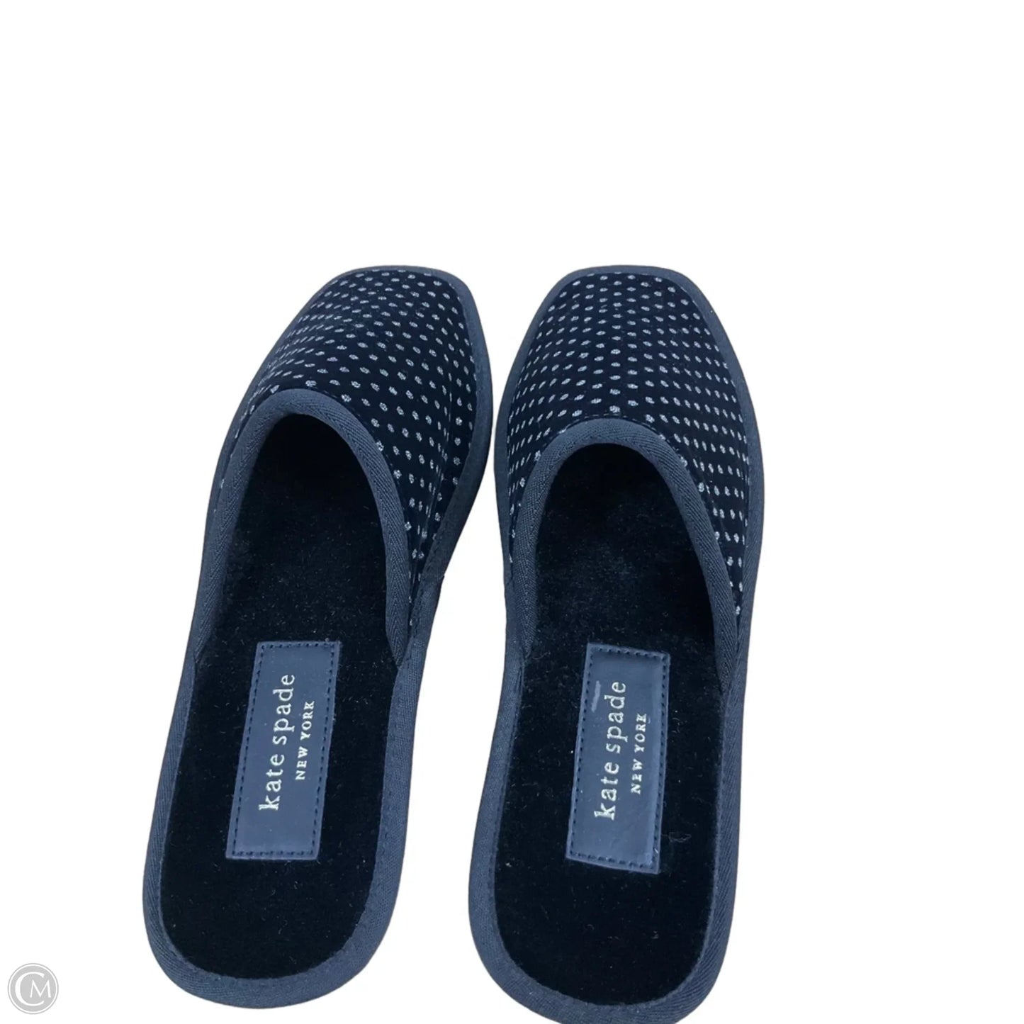 Slippers Designer By Kate Spade In Black