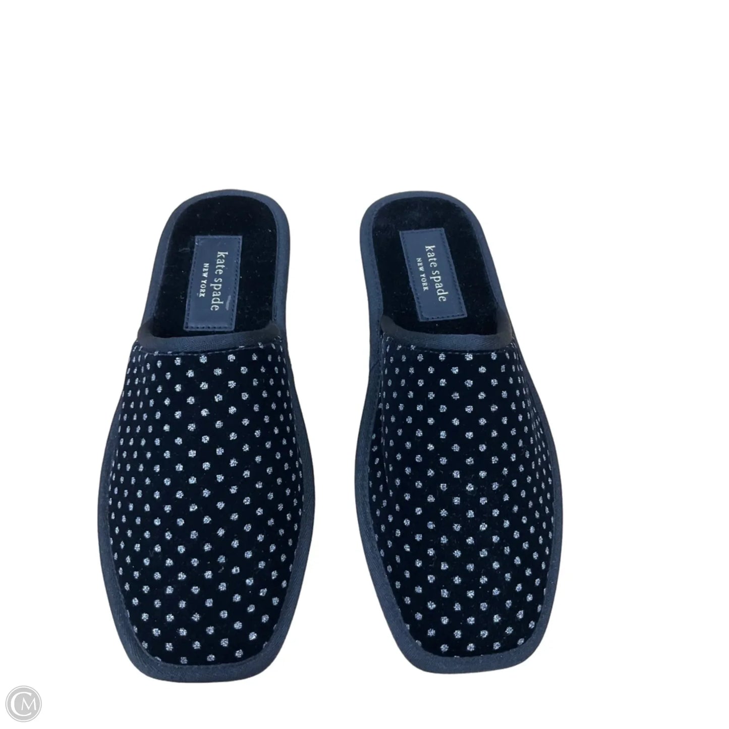 Slippers Designer By Kate Spade In Black