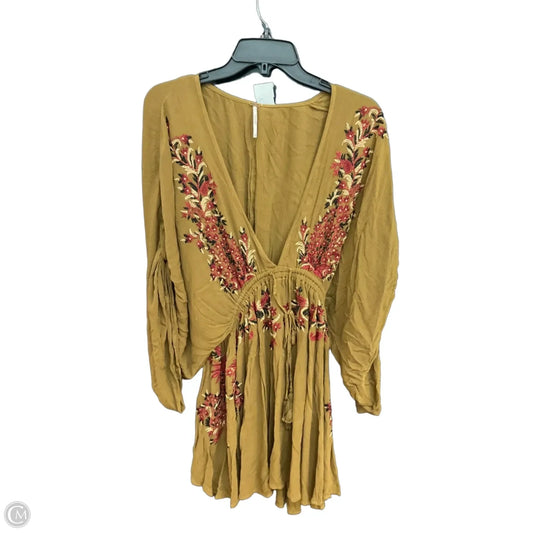 Tunic 3/4 Sleeve By Free People In Green, Size: Sp