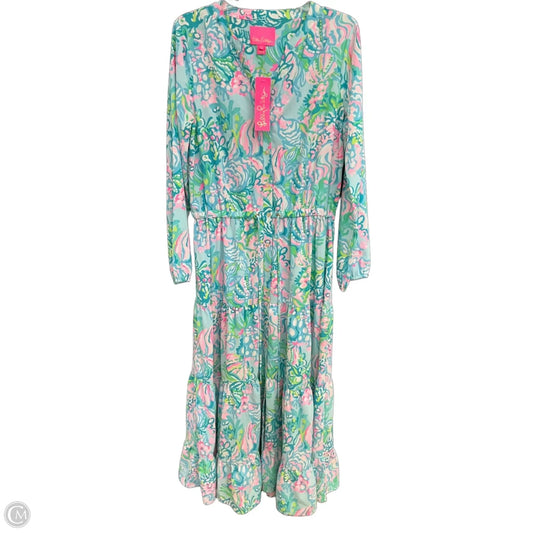 Dress Designer By Lilly Pulitzer In Aqua, Size: M