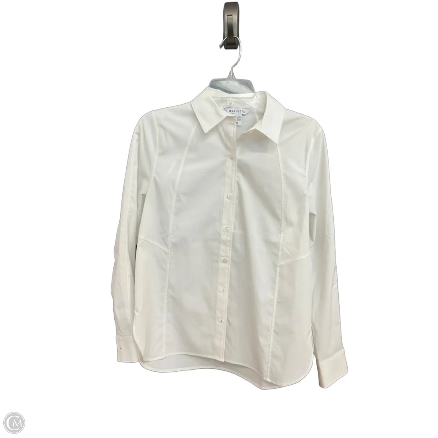 Blouse Long Sleeve By Athleta In White, Size: Xs