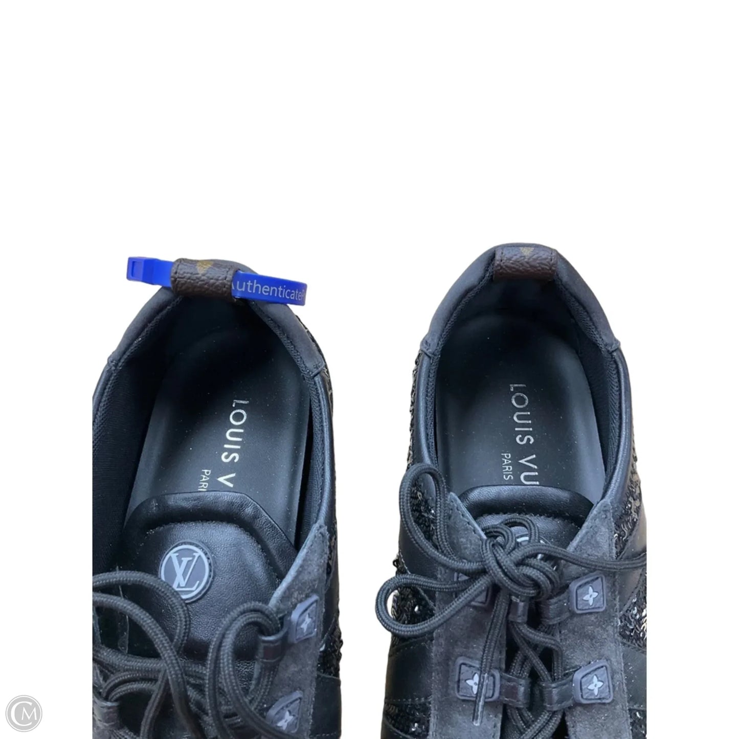 Shoes Luxury Designer By Louis Vuitton In Black, Size: 8