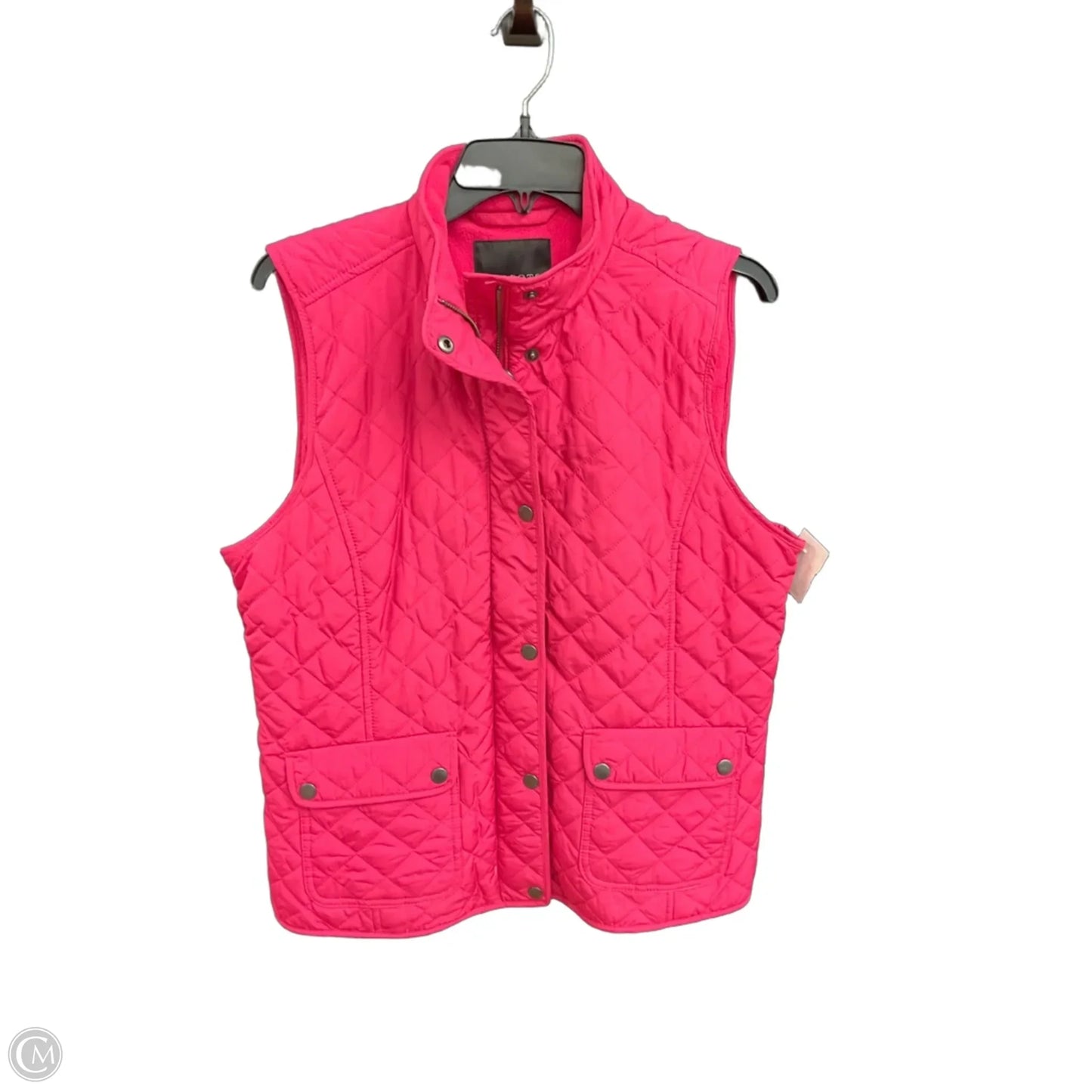 Vest Puffer & Quilted By Talbots In Pink, Size: Lp