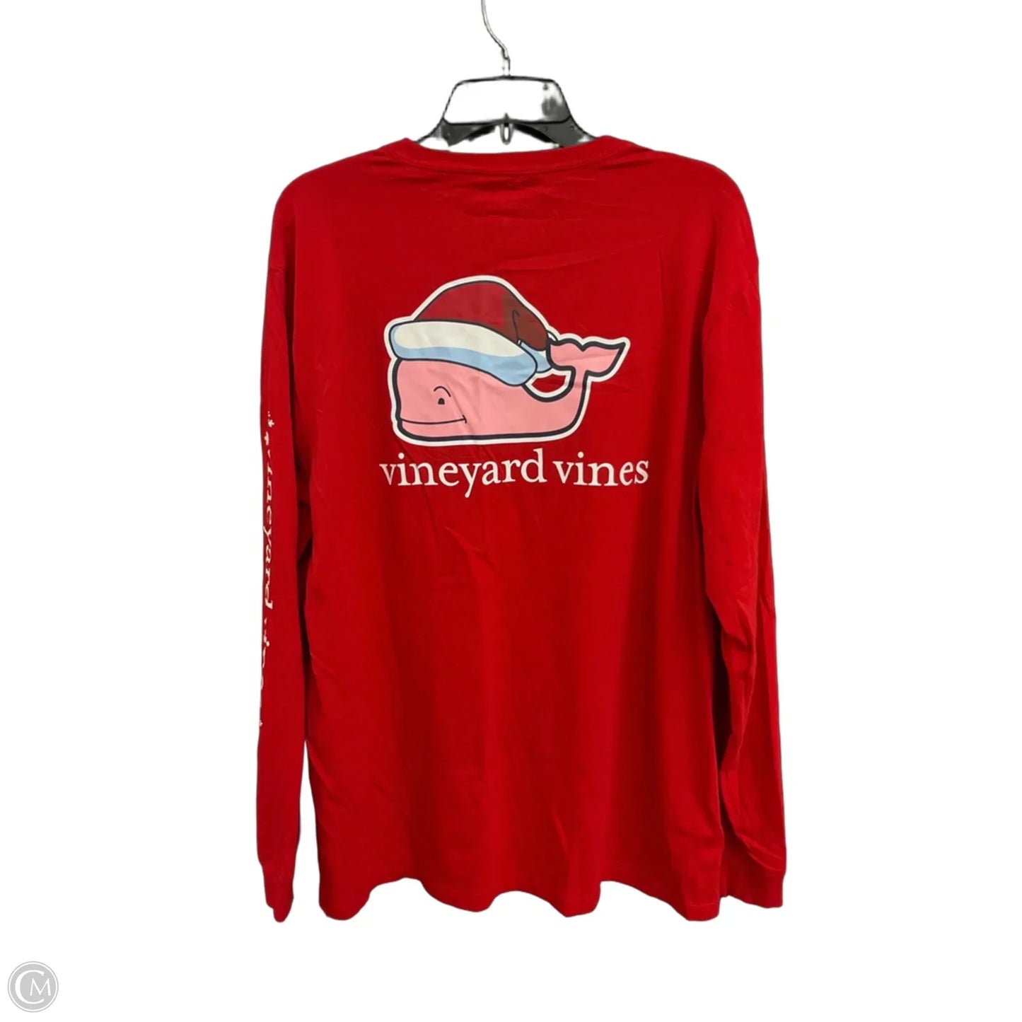 Top Long Sleeve By Vineyard Vines In Red, Size: Xl