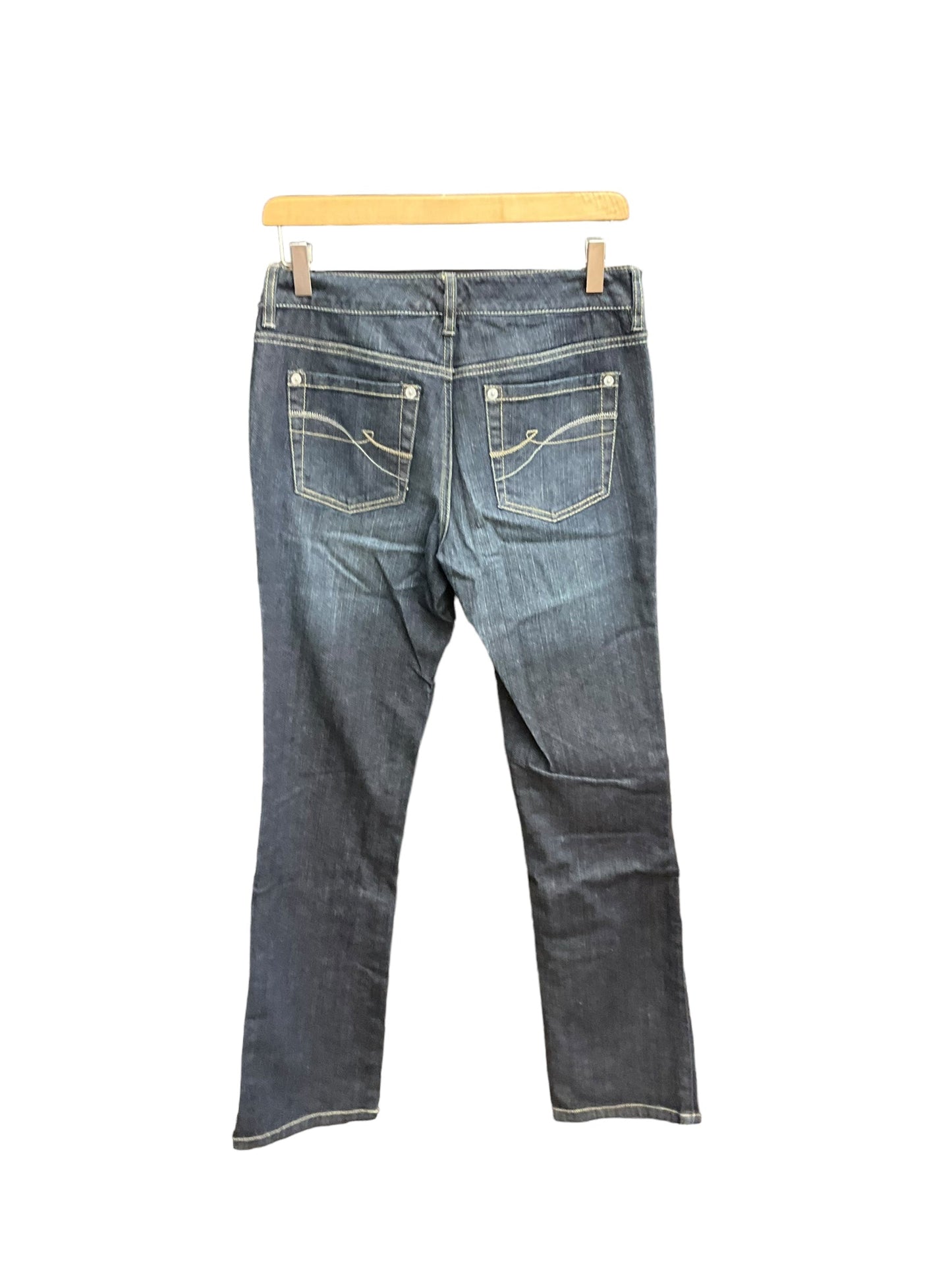 Blue Denim Jeans Straight Dkny, Size 4