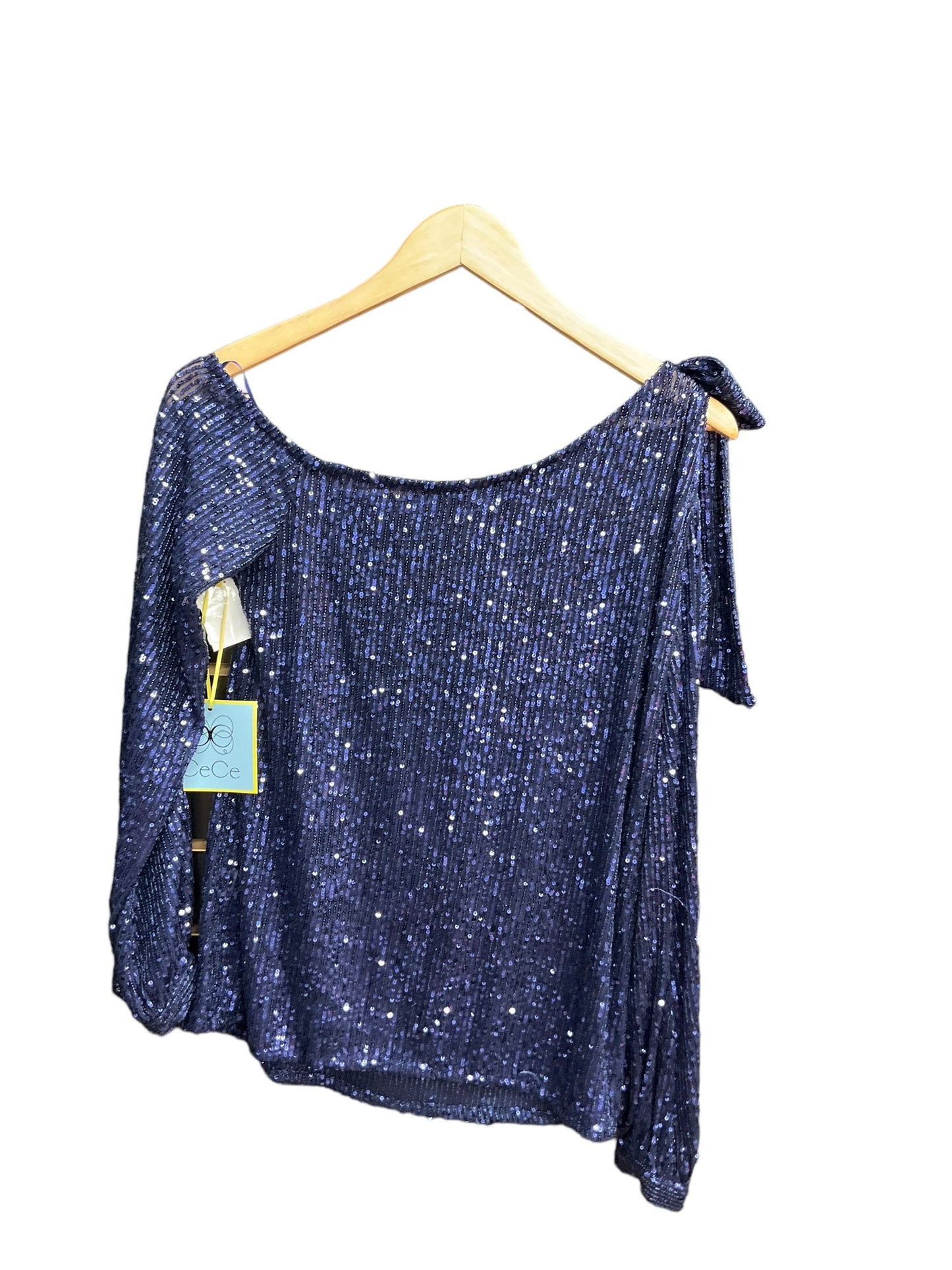 Blue Top Long Sleeve Cece, Size S